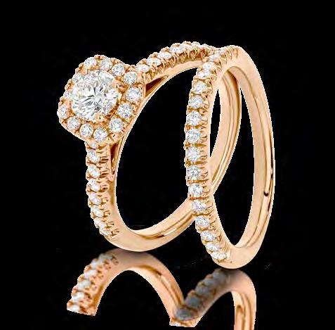 $1,695 18ct Rose Gold Wedding Ring with Round