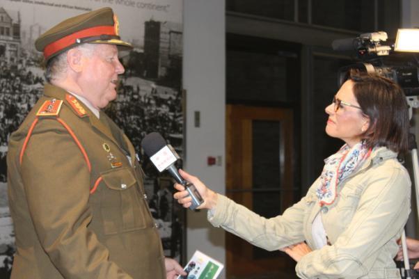 Maj Gen Andersen interviewed by Ms Julie