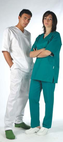 Doctor's white coats have 2 side See disposable gowns, coats, pants, jackets at page 21.