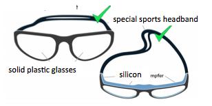 Sport glasses and goggles with