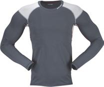 BAUER BASE LAYER BAUER VAPOR Core LS Crew Mens [1032506] S-XXL Youth [1032508] S-XL 62% Polyester / 33% Rayon / 5% Spandex Long sleeve cotton hand feel top with forward shifted shoulders, underarm