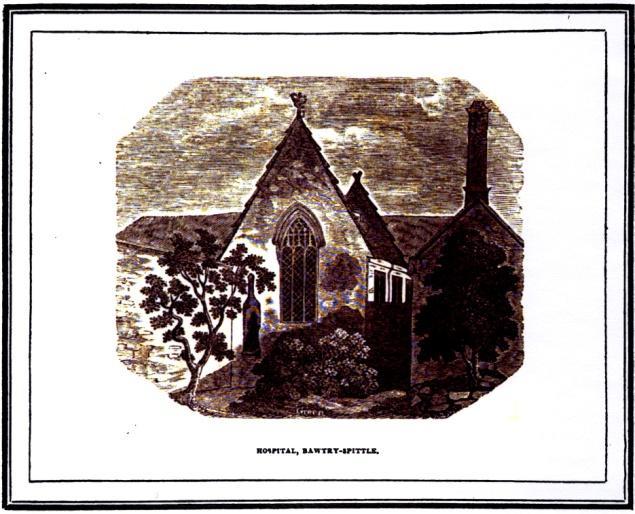 chapel abutted the eastern side of a longer north-south hall (Gilchrist and