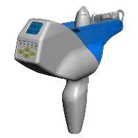 Integrated Luer Lock Syringe Carrier to prevent jumping. Movement Pressure Controlled for the painless : application of Mesotherapy. Variable sight gauge to facilitate injection depth of up to 10 mm.