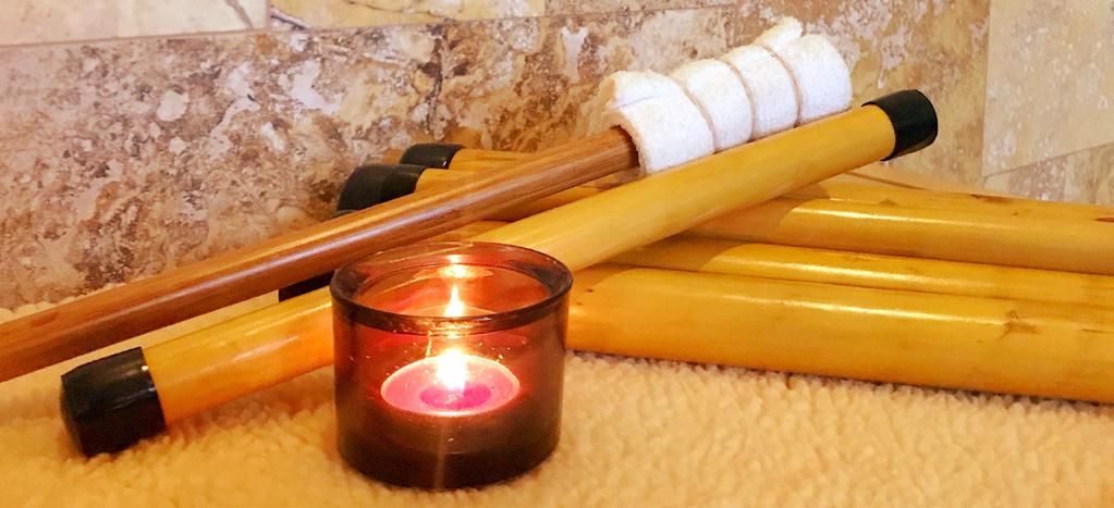 a lt e r n a t i ve t re a t m e n t s bamboo massage (60 min ) A Therapeutic massage treatment for a deep sense of relaxation, serenity and inner well-being.