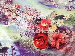 printed satin Polyester Satin Fabric is Lustrous and shiny fabric generally used in making elegant