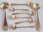 apostle handled coffee spoons with twist stems by Thomas Bradbury &
