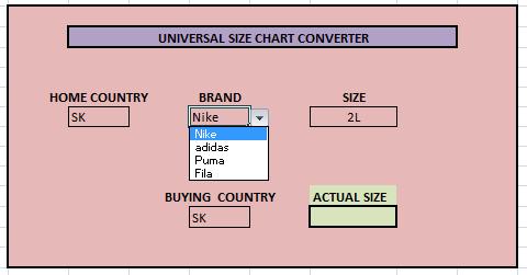 Germany NA SK Nike 2L USA NA SK Nike 2L UK NA SK Nike 3L France NA SK Nike 3L Germany NA SK Nike 3L USA NA SK Nike 3L UK NA Following are the steps to use the universal size converter Step1: Select