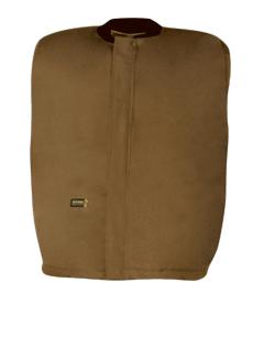 L647USD 11 OZ. ULTRA SOFT DUCK VEST STYLE JACKET LINER Flame resistant 88 % Cotton 12 % high tenacity nylon. Lined with 12 oz. Modaquilt. Breathable & washable. Naturally water repellent.