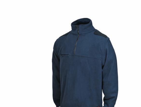 NEW JOB SHIRT Quarter-zip front with stand-up