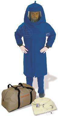 ARC FLASH APPAREL KITS (12 & W40 Cal) 10 AGW40K-CL Kit - 40 Cal 50 Coat, Leggings and Hood Kit - Without Gloves Arc Rating 40 Cal/cm 2 Kit Includes: Double layer WESTEX UltraSoft garments 50 length