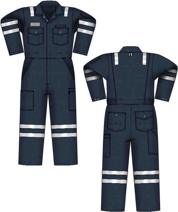 MEN S FR COVERALL Unlined Petroleum Coverall / HI-VIS Men s (Reg / Tall) S-5XL FR Way Zipper Closure (YKK/Nomex Tape) under front flap with with concealed snaps High Tenacity FR Nomex Sewing Thread