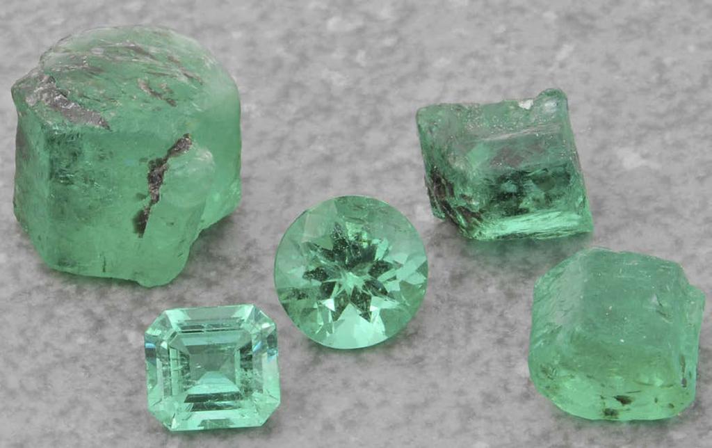 Fortunately, his connections paved the way for some newly acquired larger size stones (up to 50 carats), matched pairs and layouts, and myriad fine-quality emerald, pear, and cushion shapes in sizes