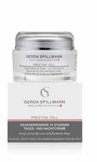 Repairs and regenerates damaged skin cells Restores skin firmness and elasticity Protects against premature skin aging, improves the complexion Swiss edelweiss, wild yam root,