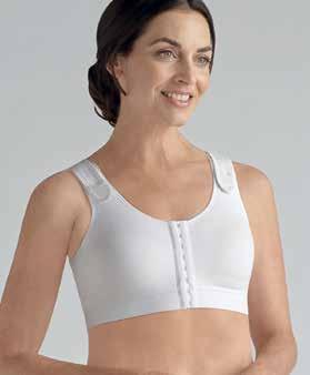 Compression garments Sarah Hook and eye front closure compression bra Style 0778 White 0779 Black Sizes Hooks Material 34-46 A,B,C,D 7 rows: 34 A 8 rows: 34 B, C; 36 A, B; 38 A 9 rows: 34 D; 36 C, D;