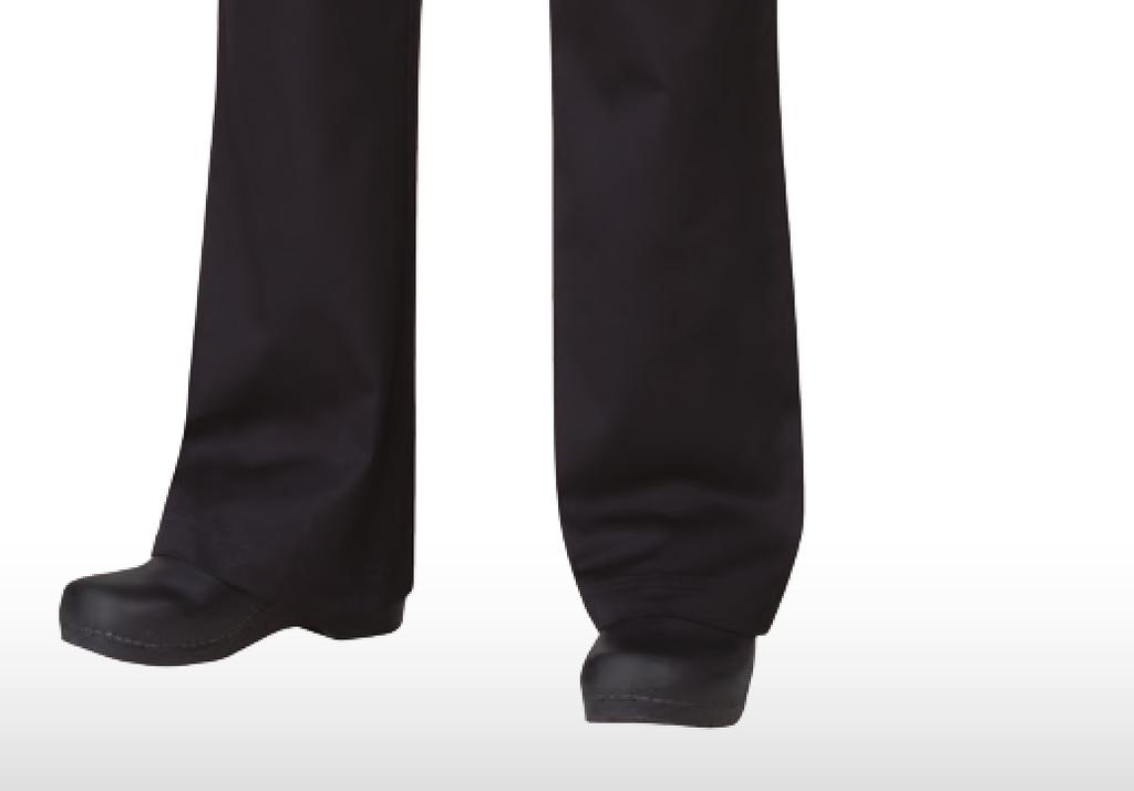 BAGGY CHEF PANTS Elastic waistband 2 side seam pockets ITEM: