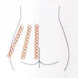 e.the hip: 5 minutes (1) From down to upper circling push, active the skin.
