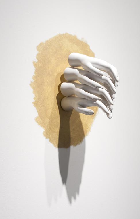 Elizabeth Zvonar, Hands Across the Universe, 2013. Life-size woman s mannequin hands x 4.