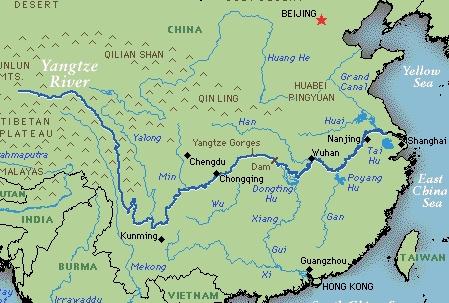 River at Sandouping, Yichang, Hubei province (Figure 3). It will be the largest hydroelectric dam in the world when completed in 2009.