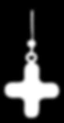 toned filigree emellished cross pendant
