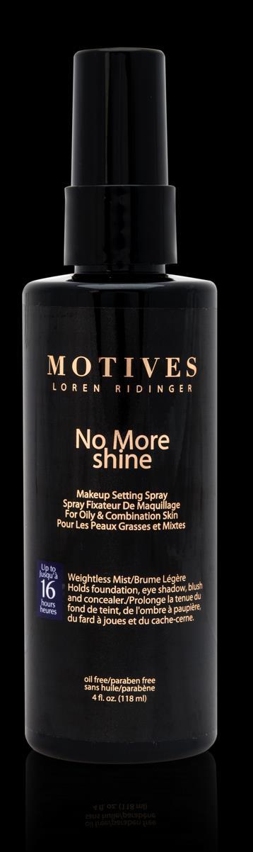 Motives No More Shine Setting Spray What it does: Helps control surface shine and