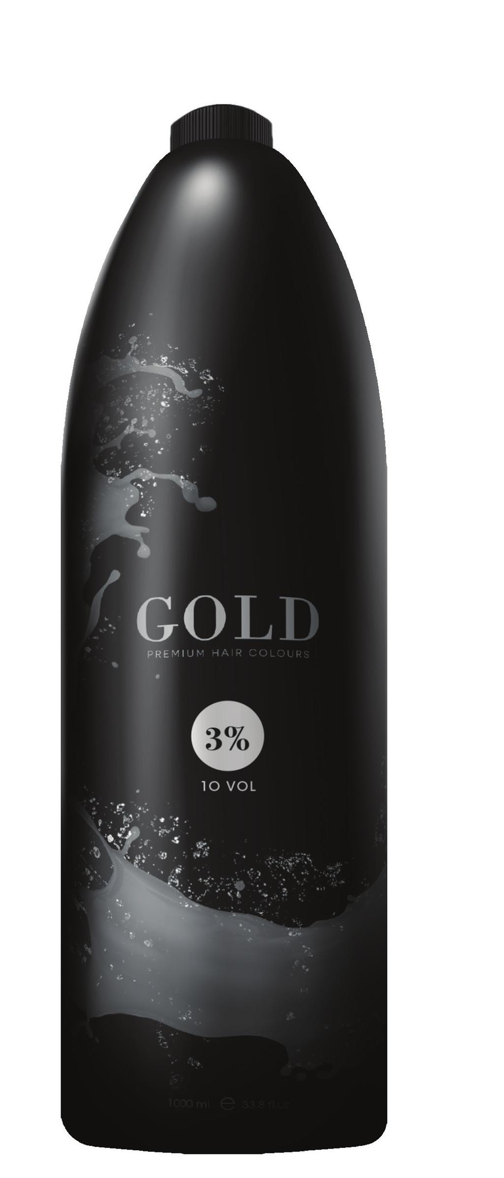 GOLD HAIR PEROXIDE CREAMY STABILIZED HYDROGEN PEROXIDE Formula enriched with Elicos, it buffers the colour s alkalinity, making it milder on the scalp.