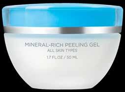 MINERAL-RICH PEELING GEL A luxurious, cooling formula that collects