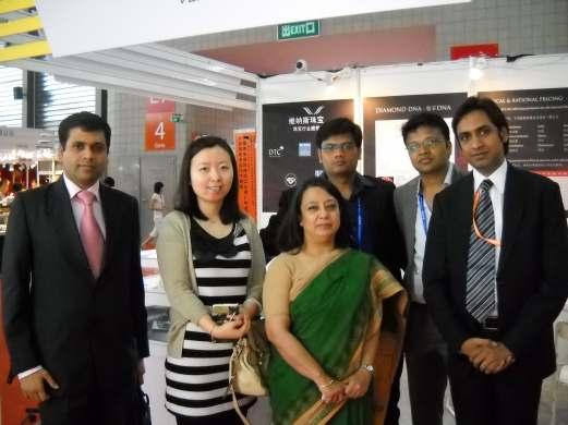 Mrs. Riva Ganguly Das the consul general of India in Shanghai, China was personally invited for the Indian Pavilion.