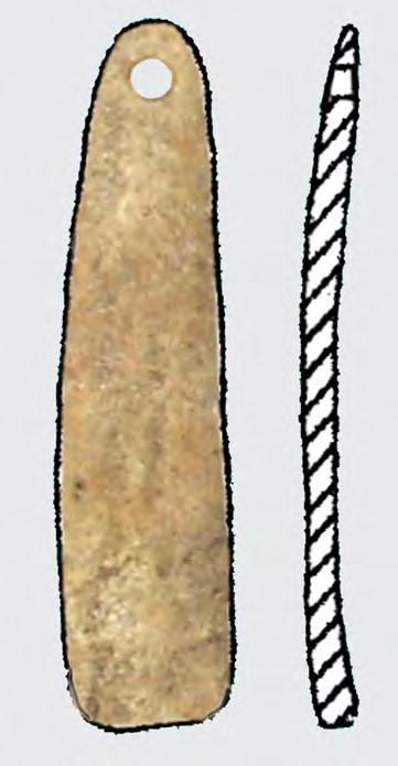 Horedt s excavations in Surface A level IIb (0.45 0.65 m, IN 14440) there is a bone chisel (fig. V.