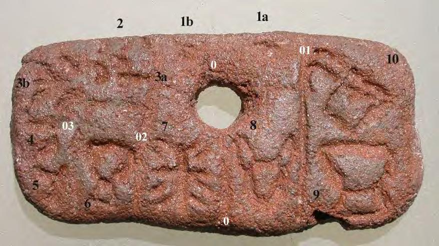 180 CHAPTER VII Tablet 3 (fig. VIIC.24 33) Coupled with tablet 2, it was also worn during initiation rituals. The tablet (inventory P.