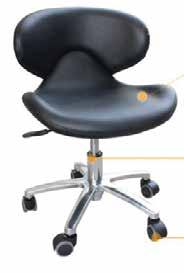 with casters Pedicure Trolley / Stool AB14B $145 Pedicure stool has a black plastic tray that swings out on a