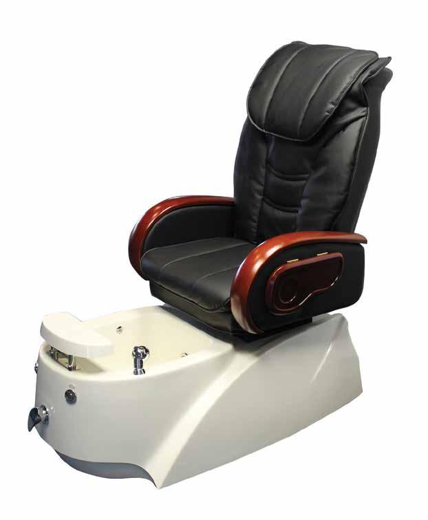 Four sets of kneading, rolling and vibration massagers are present at different levels in the back of the chair for your neck and back.