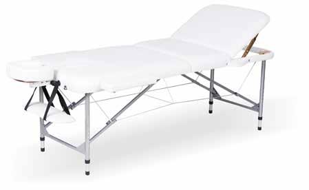Portable Treatment Bed AA12 $320 Accessories With carry case Height adjustable portable treatment bed, aluminum frame, three sections, high density foam padding.