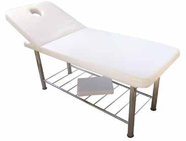 Salon Furniture Facial/ Massage Bed AA08 $345 Fixed height treatment bed, with PU-leather upholstery, features extra width and length for added client comfort, potential storage underneath to keep