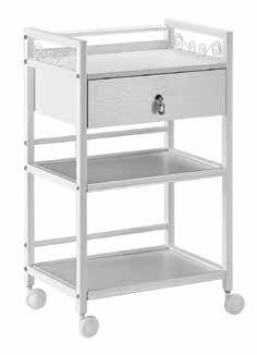 Salon Furniture Two Tier Trolley Double Drawer AB108 $215 Three Tier Trolley One Drawer AB112 $149 Two tier, double lockable drawer trolley.