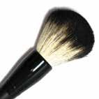 Makeup Brushes Deluxe Fan Brush BR16 $15 Give your face the perfect finish with this soft fan brush. Dust off excess powder or eye makeup or add a touch of shimmer. Goat hair.