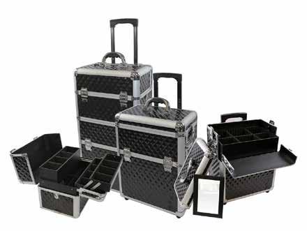 Makeup Cases Sparkling Glitter Makeup Case BY06 $249 Black Diamond Rolling Makeup Case BY03194 $249 Perfect for the