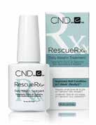 95 A highly effective new treatment from CND that repairs damaged nails with the power of Keratin protein and moisturizing jojoba oil. Solar Oil S13000, 3.7ml $5.90 S13014, 15ml $15.