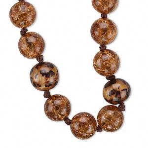 #AFMN570 Necklace, acrylic with imitation rhodium,