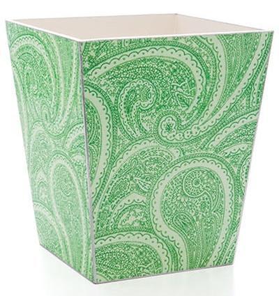 Paisley wastepaper basket by Marye-Kelley Home décor, Houston,