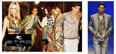 ETRO the brand in men s wear from Milano is known in the fashion