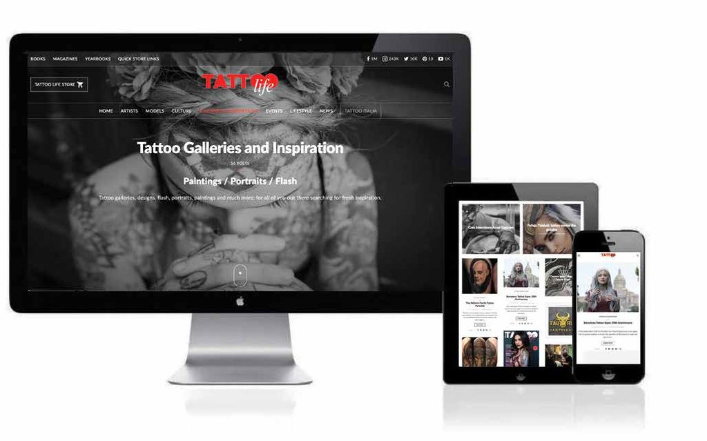 TATTOOLIFE.COM 5 Now, readers are multi-platform. So your ad should be too.