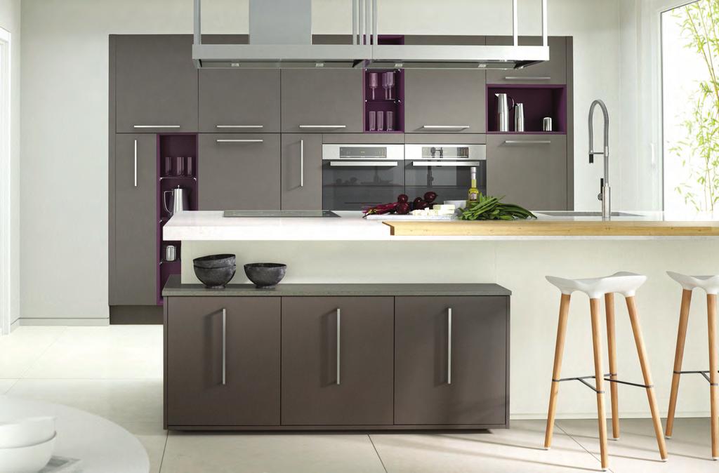 C O N C E T T O Durante Brown Grey, Aubergine & White Sometimes simple elegance is best, the Durante collection will help you to visualise your perfect space in