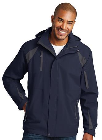 J304-Port Authority All-Season II Jacket 100% Taslan nylon shell 100% microfleece body lining 100% polyester sleeve lining for easy on/off Critically seam-sealed for added waterproof