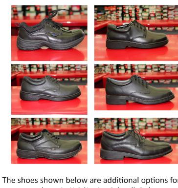 Approved Shoe Styles Below are photos of approved styles of shoes for the