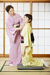 (B) Costumes of Japan The elegant and artistic kimono remains Japan s national costume for men, women and children despite the fact that Western costume is being worn more and more because of its