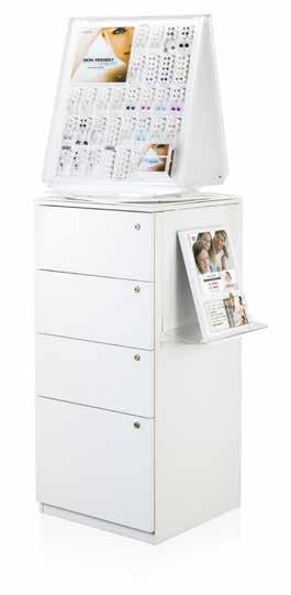 The top drawer is designed for storing the Starter Kit with piercing instruments etc.