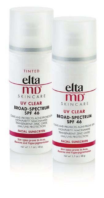 Facial Sunscreens All EltaMD sunscreens are fragrance-free, paraben-free, sensitivity-free and noncomedogenic.