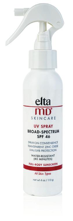 Body and Facial Sunscreens All EltaMD sunscreens are fragrance-free, paraben-free, sensitivity-free and noncomedogenic.