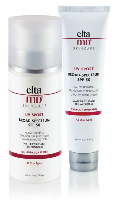 EltaMD UV Sport is water-resistant so it won t rinse off or drip into your eyes and sting when you sweat.