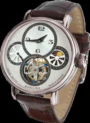 tourbillon is made in classical style featuring guilloched